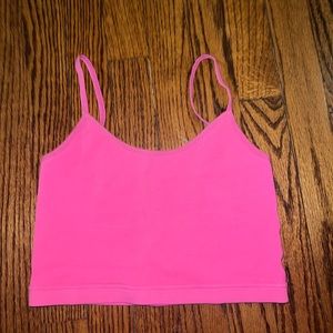 Pink garage tank
